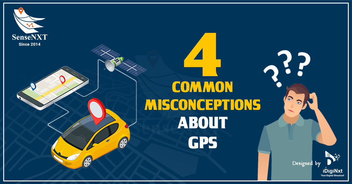 Image mentioning the 4 common misconceptions or myth about GPS Tracking systems that stop businesses to use them effectively.